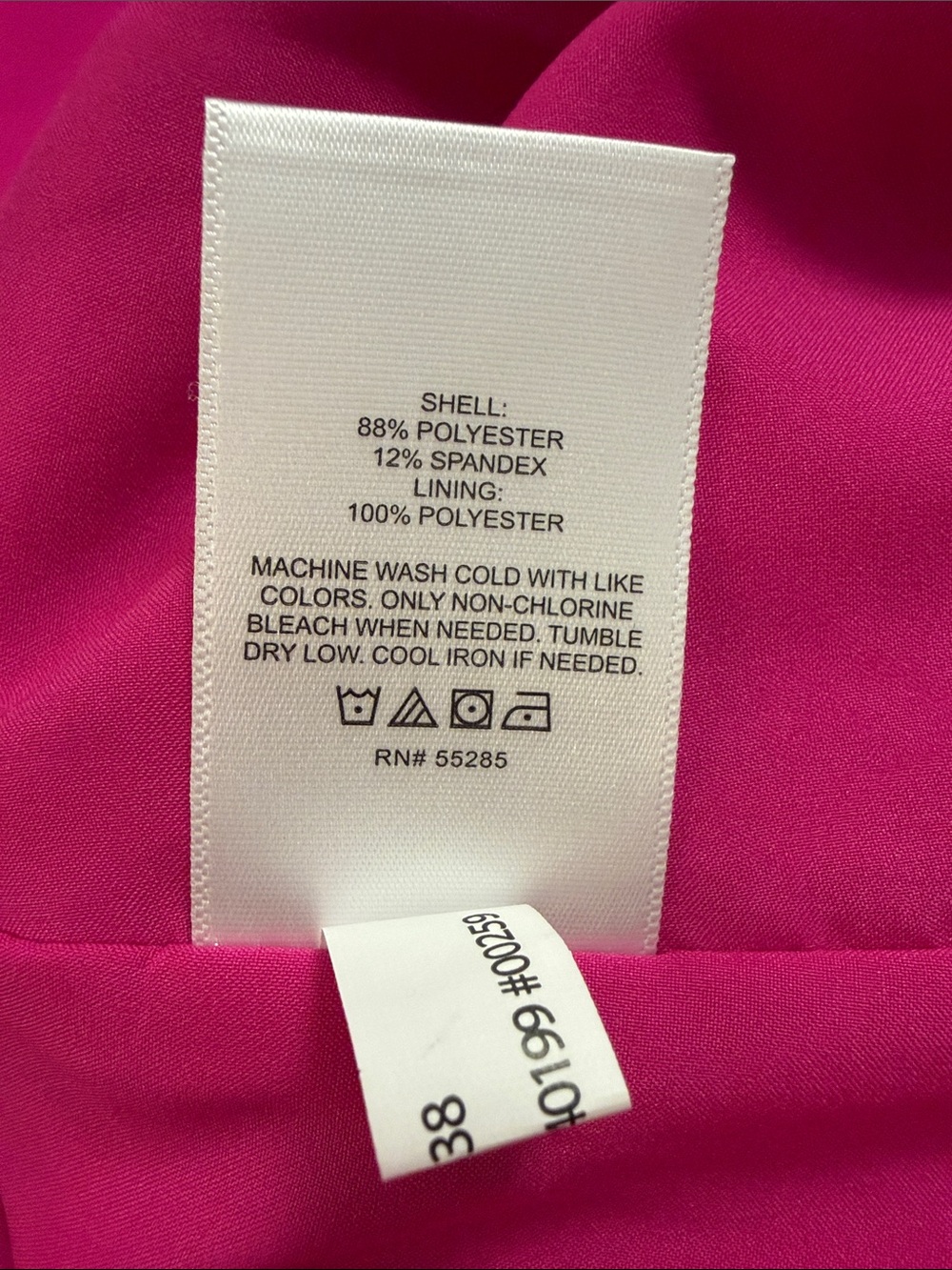 Women’s Express Editor Fitted/Tailored One Button Hot Pink Blazer - Picture 7 of 9